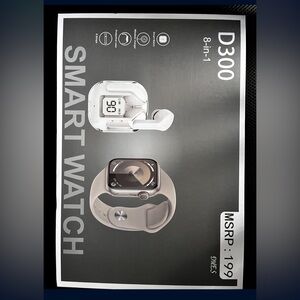Smart Watch And Bluetooth Earbuds Combo